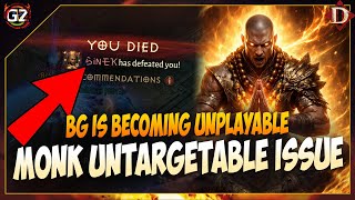 PvP Is Broken? Untargetable Monk Is Ruining Battlegrounds? | Diablo Immortal
