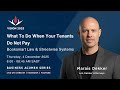 Marais Dekker - What To Do When Your Tenants Don’t Pay | Booksmart Law & Streetwise Systems