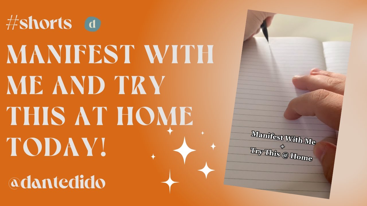 MANIFEST With Me and Try This At Home Today! #shorts