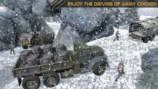 Dirt road army truck mountain delivery by professional gaming art screenshot 5