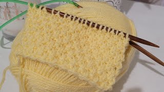 4 row repeat- can't be easier than this! All you need is knit & Purl to create this!