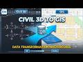 DGT_Dim kích thước mặt cắt, bán kính bó vỉa_Civil3D to GIS