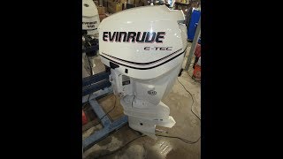 Used 2012 Evinrude E-Tec 130hp Outboard E130DPXAAA 25" Shaft