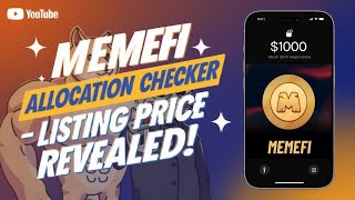 MEMEFI Airdrop Allocation Checker || Memefi Listing Price Revealed || Memefi Coin Withdrawal