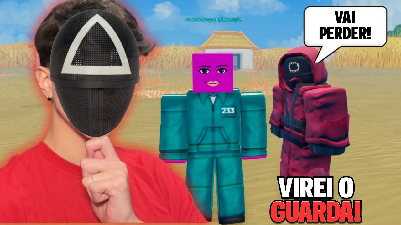 VIREI O GUARDA DO ROUND 6 E ELIMINEI TODO MUNDO! - Roblox