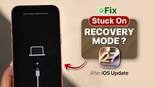 Your Iphone Stuck On Recovery Mode During Ios 27 Support.app...restore Screen