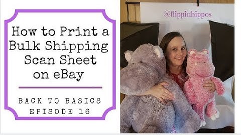 How to Print a Bulk Shipping Scan Sheet on eBay
