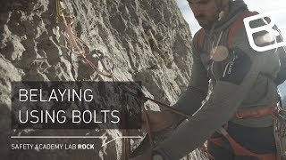 Guide to belaying: Series connection with 2 bolts – Tutorial (16/43) | LAB ROCK