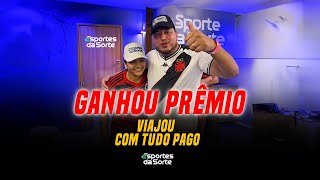 GANHOU VIAGEM COM TUDO PAGO PARA O RIO DE JANEIRO - CAMAROTE ESPORTE DA SORTE | RENAN DA RESENHA