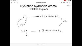 Omrekenen Eenheden Nystatine