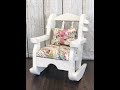 Painting a Rocking Chair - Tutorial with Rethunk Junk Furniture Paint Painting a Rocking Chair - Tutorial with Rethunk Junk Furniture Paint