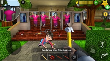 Scary Teacher 3D  Mod menu - troll Miss T so funny everyday (android, ios) part 1288