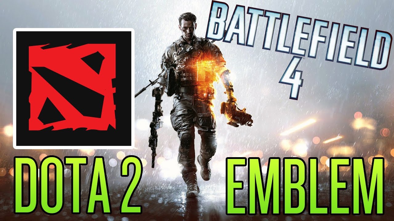 Battlefield 4 - Dota 2 emblem tutorial - YouTube