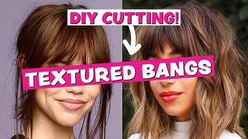 Learn How to Cut Your Own Trendy Textured Bangs with a Pro Hairdresser