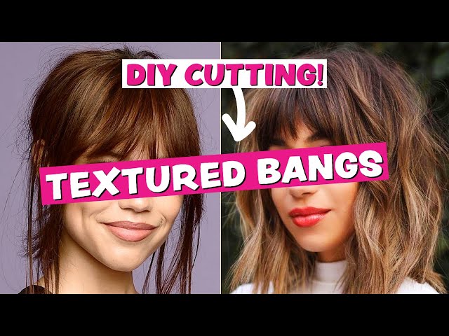 Learn How to Cut Your Own Trendy Textured Bangs with a Pro Hairdresser class=