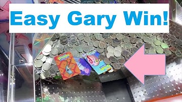 SpongeBob Coin Pusher: Easy Gary Win, Completed Full Set at D&B
