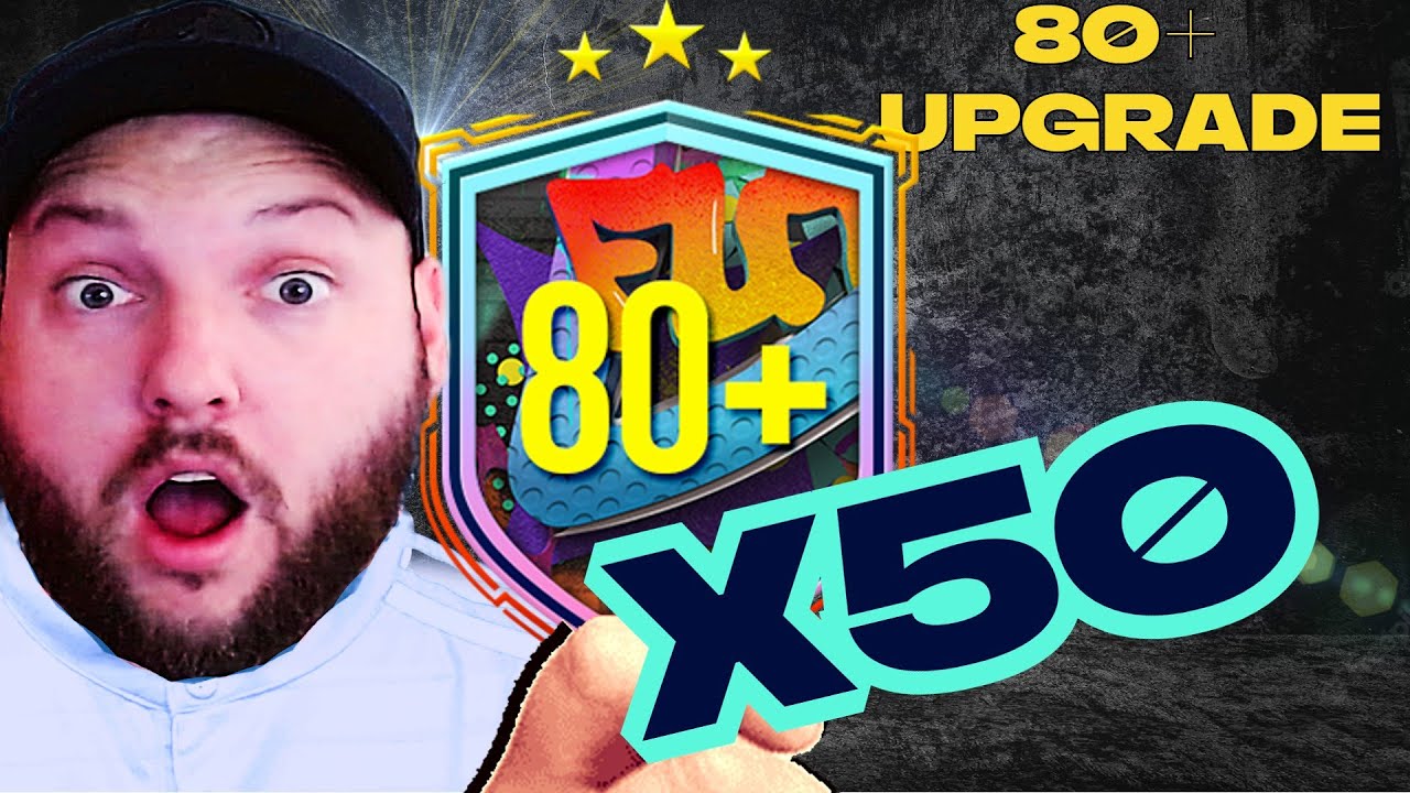 50 X 80+ UPGRADE PACKS FIFA 23