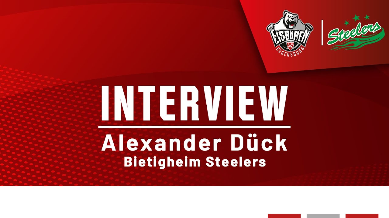 Interview mit Alexander Dück - Eisbären Regensburg - Bietigheim Steelers - 09.01.2026