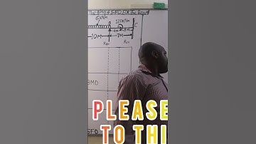 How to plot the BMD for a fixed beam using the three moment theorem. #george_kamiti #three_moment
