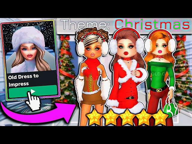 I Got ACCESS To OLD Dress to Impress & ONLY Bought CHRISTMAS CUSTOM THEMES!  | ROBLOX - YouTube