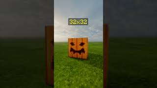 Minecraft Pumpkin Texture Pack 8x, 16x 32x, 64x 512x 😨 #shorts