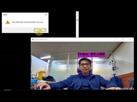 YoloV3 Face Detector and Facial Authentication