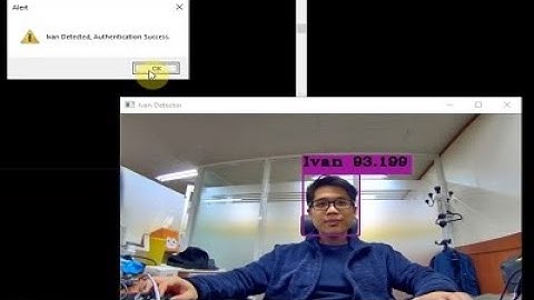 YoloV3 Face Detector and Facial Authentication