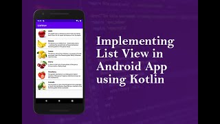 List View in Kotlin 2023 with Android Studio