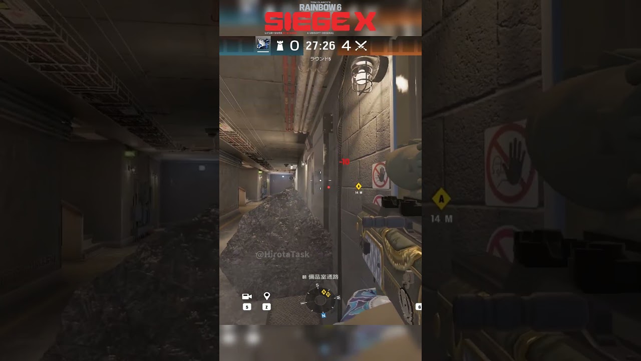 撃ち返されにくいキババリア アザミ 運河 Azami 1398 #ヒロタ #ヒロタ今日のシージ小技 #r6clips #r6tips #シージ小技 #rainbowsix