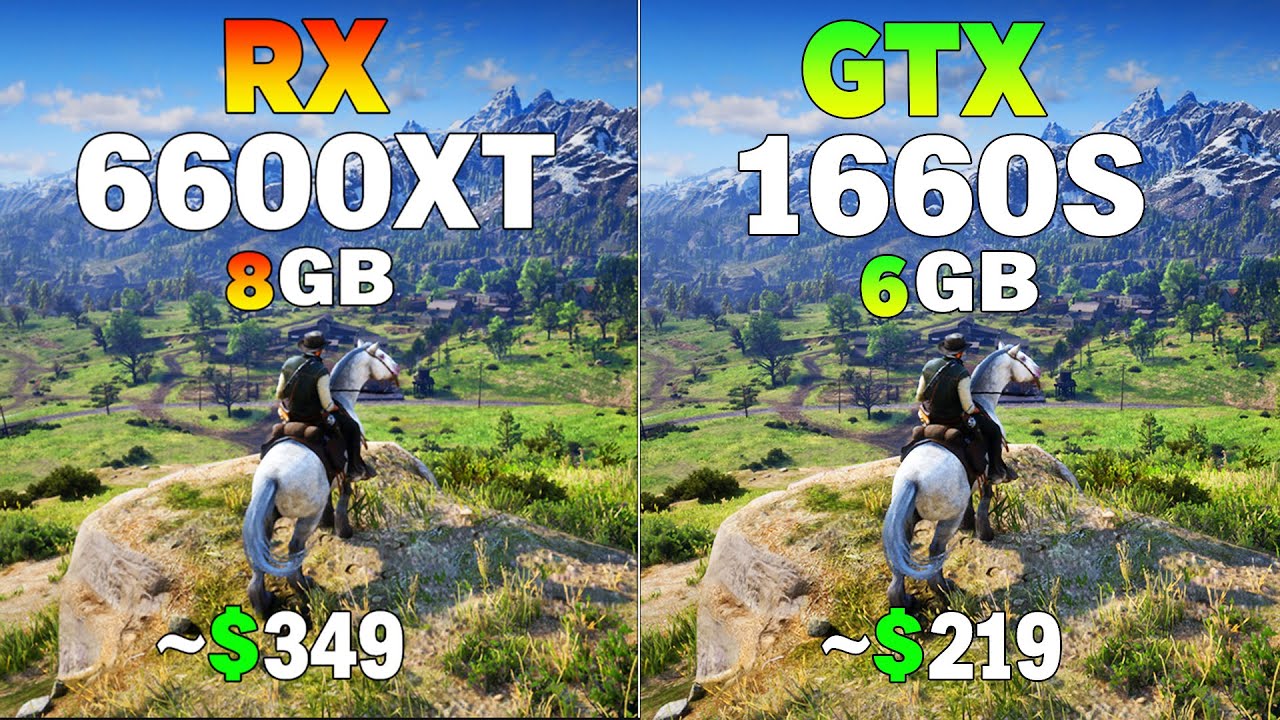 RX 6600 XT vs GTX 1660 Super - Test in 8 Games - YouTube