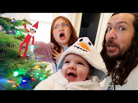 our FAMiLY TREE with ENZO!! First Snow of Christmas & Decorating with Adley Niko & Navey!
