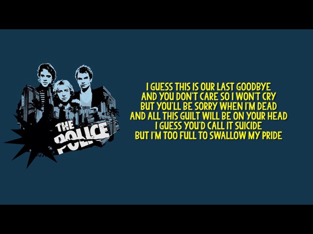 The Police - Can't Stand Losing You + Lyrics (Best Audio) class=