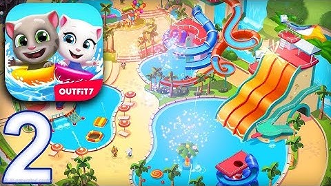 TALKING TOM POOL Gameplay Walkthrough Part 2 - Slide Mania (iOS Android)