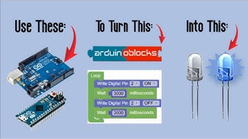 ArduinoBlocks Blink Light Project Tutorial (Upload Tutorial)