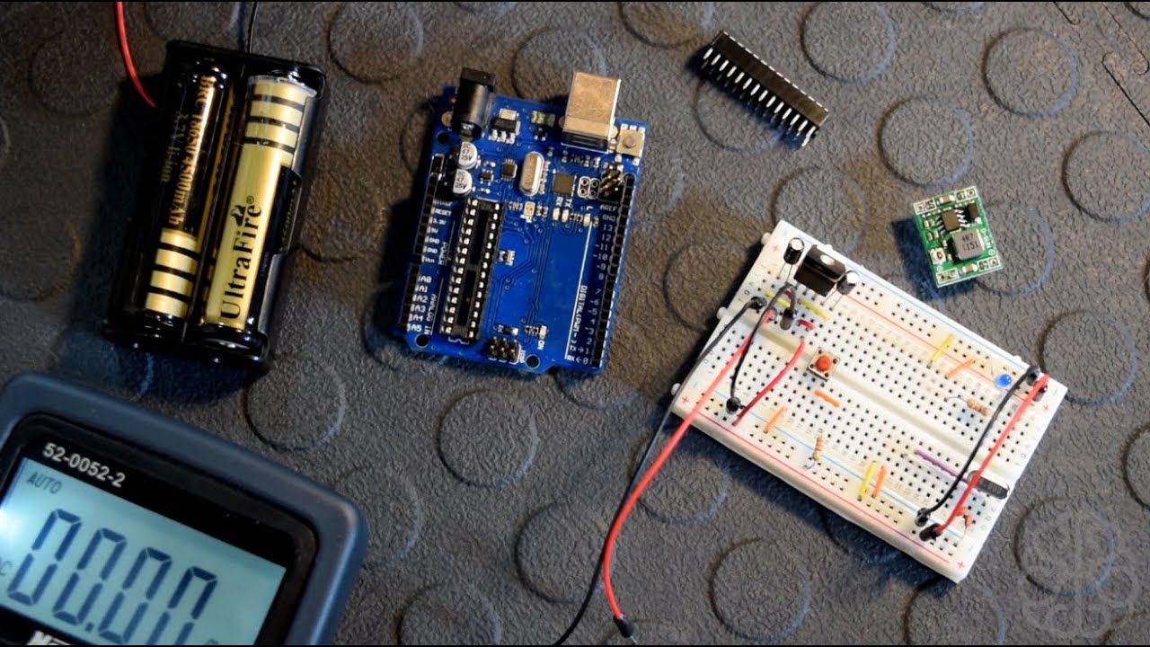 Make your own Standalone Arduino UNO and power it using 18650 Batteries ...