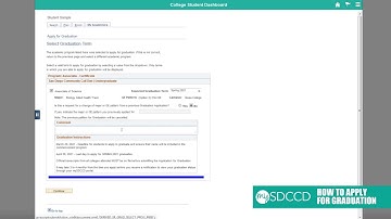 mySDCCD - How to Apply for Graduation