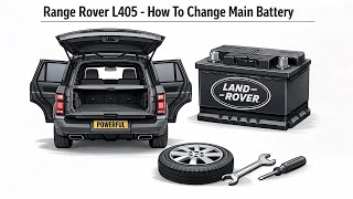 How to test / Replace Main Battery on Range Rover L405 - Its in the boot !