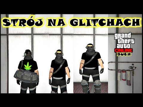 NOWY STRÓJ NA GLITCHACH TORBA Z NAPADU SPODNIE KOLOSA BANDANA I HEADSET PILOTA GTA 5 GLITCH buchanan park