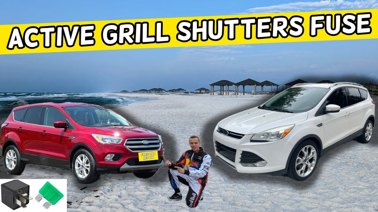 FORD ESCAPE ACTIVE GRILL SHUTTERS FUSE LOCATION 2013 2014 2015 2016 ...