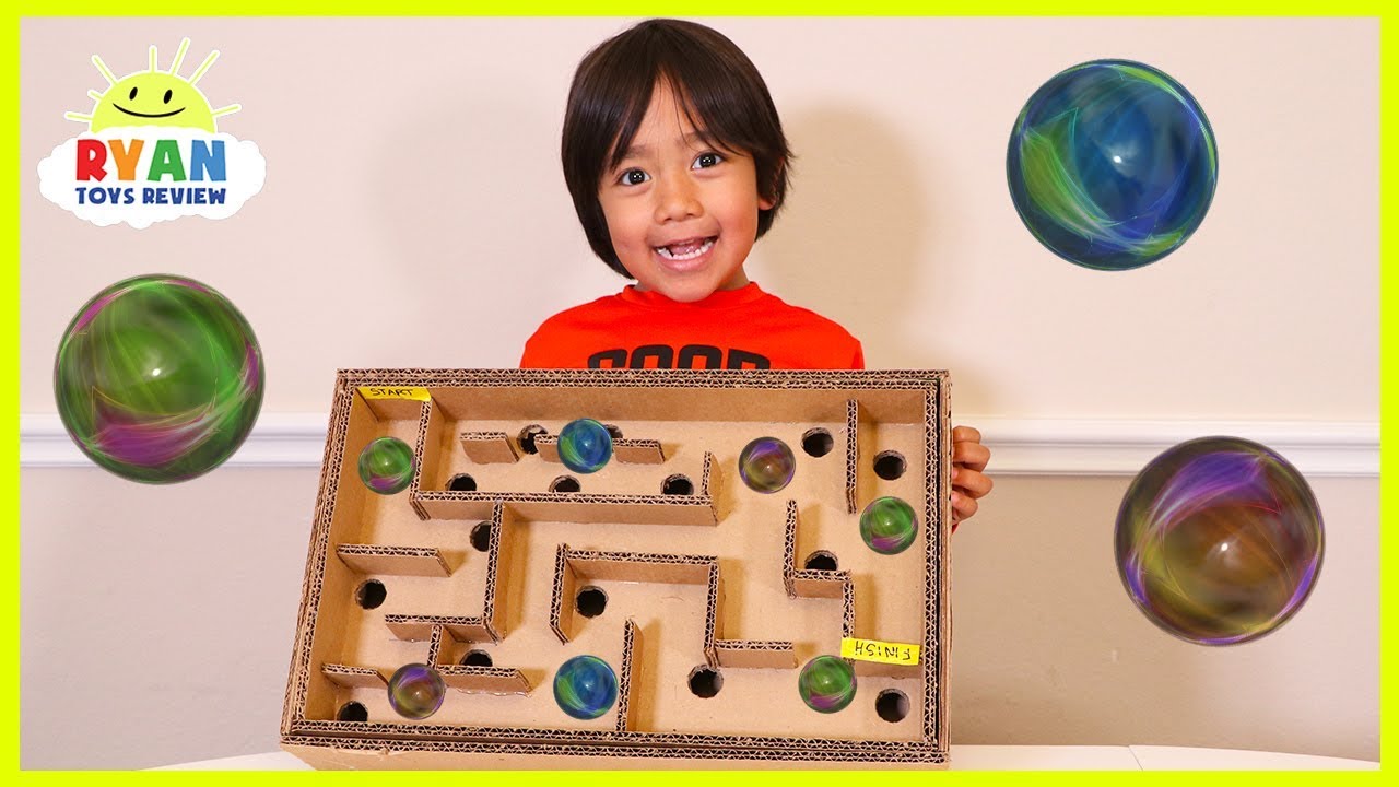 DIY Homemade Marble Labyrinth Maze Board Game from cardboard YouTube