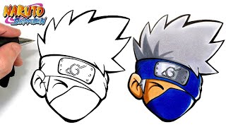 How To Draw Kakashi Emoji Naruto Step By Step