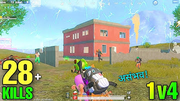 😤28 KILLS SOLO VS SQUAD RUSH GAMEPLAY VIDEO | PUBG MOBILE LITE | 100K SPECIAL