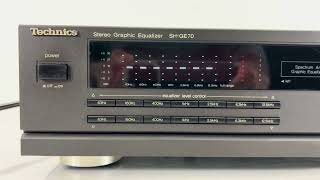 Technics SH-GE70 Stereo Graphic Equalizer w/ Spectrum Analyzer 12 Memory