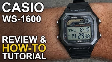 Casio WS-1600 - Review and Setting Tutorial - Module 3556