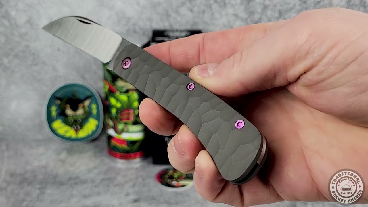 Jack Wolf Knives Venom Jack Titanium Rock Pattern - C. Risner