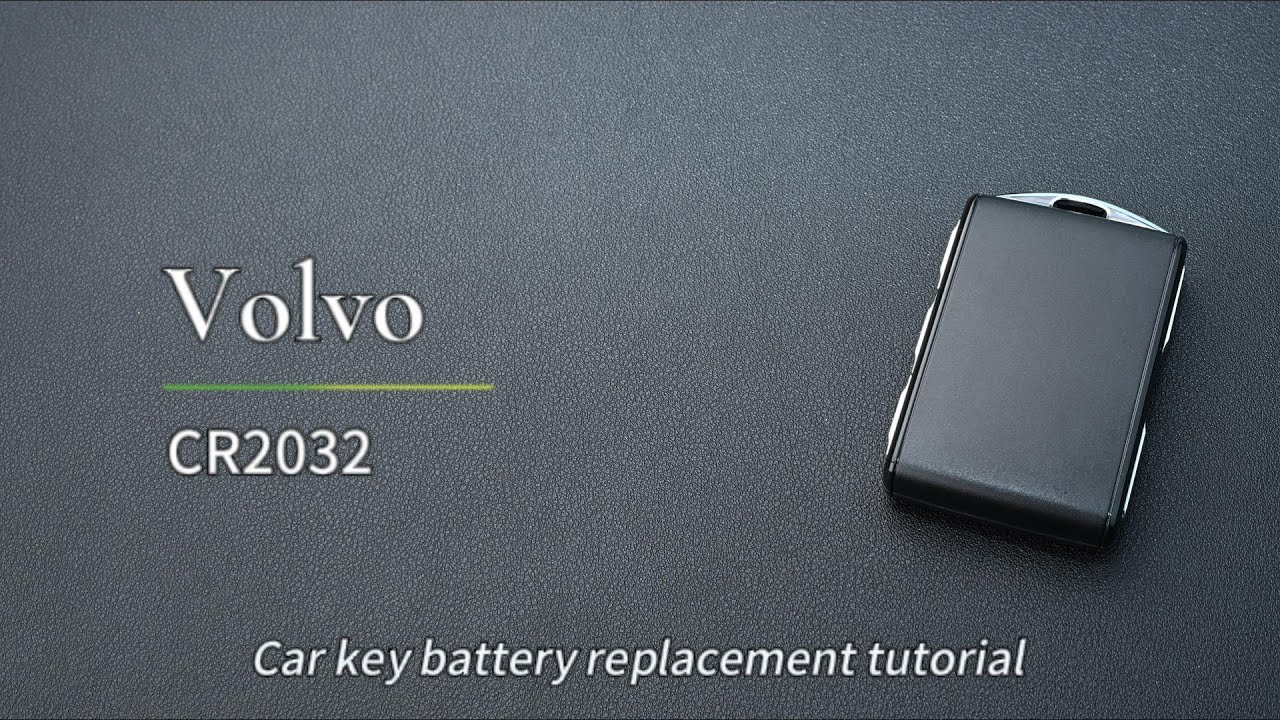 Replace Volvo key battery CR2032 keyless entry remote YG0HUF8423