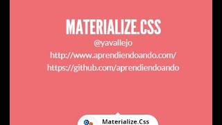 MaterializeCSS - Clase 15 - Componentes : Footer