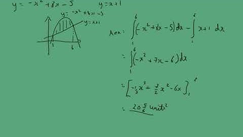9.7 Area bounded by a curve and a line or by two curves