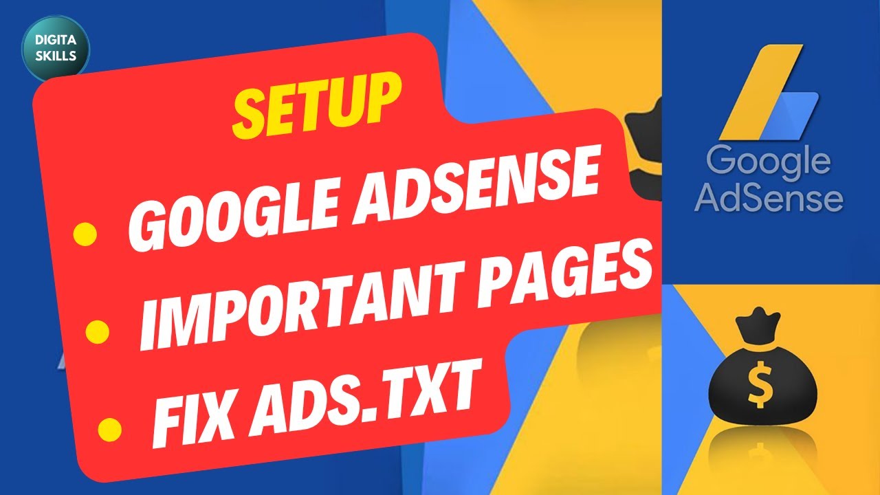 How to Setup Google Adsense Ads on WordPress | Important Pages | Fix ads.txt Status Not Found Issues