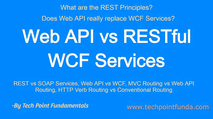 Difference between Web API and RESTful WCF Service | What are REST Principles | REST vs SOAP Service